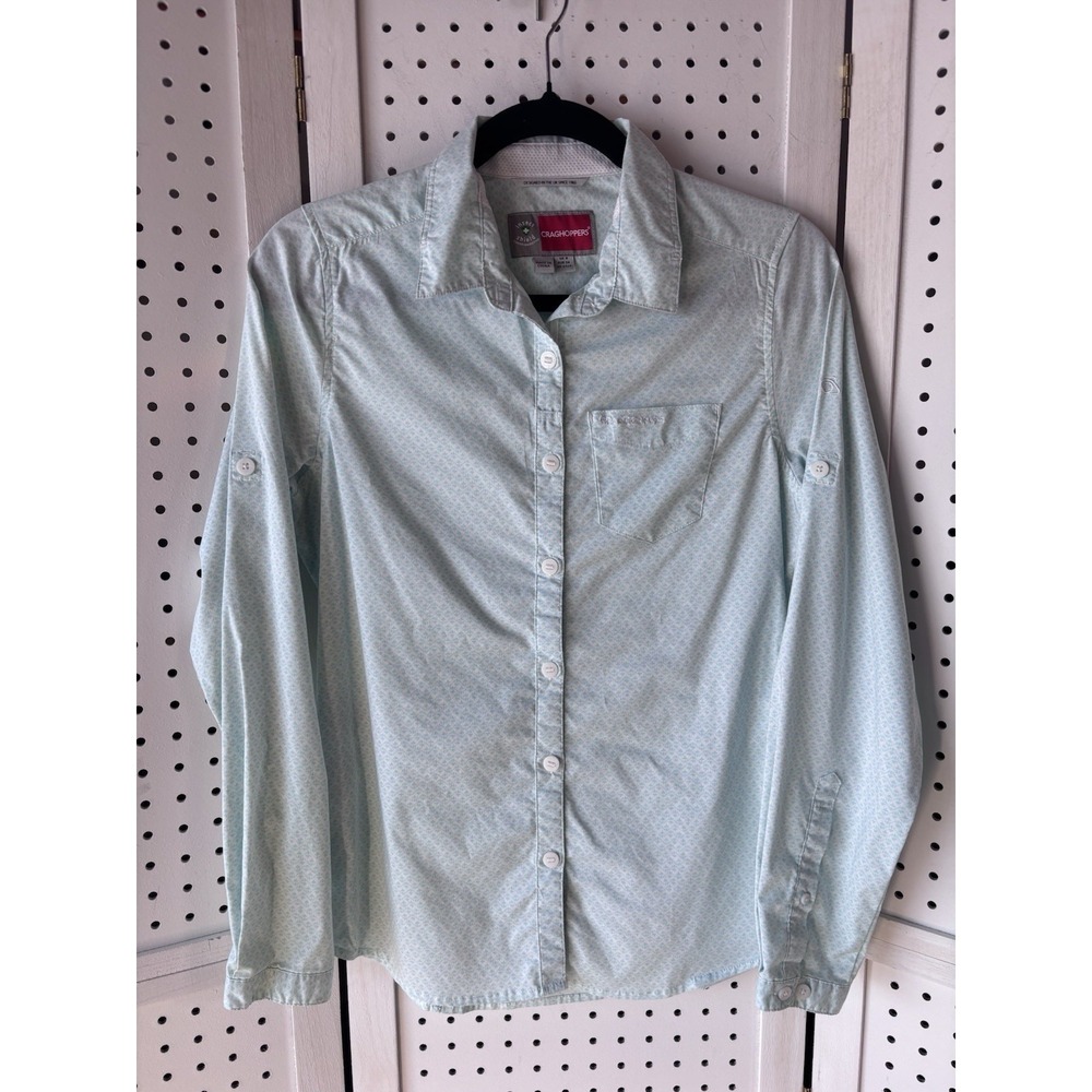 Craghoppers Long SLV Roll Tab Insect Shield Button Down Shirt Women's XS/4